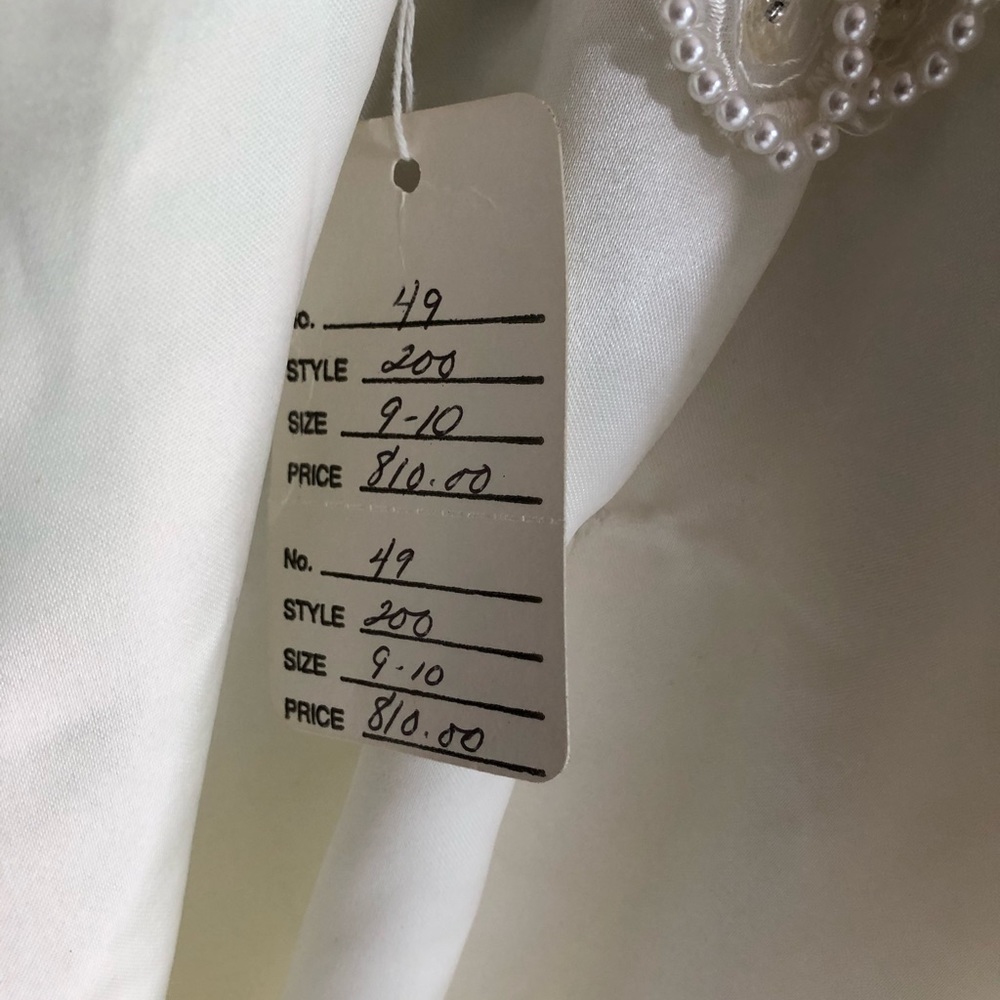 Wedding Gown NEW custom 9-10 - Picture 7 of 8